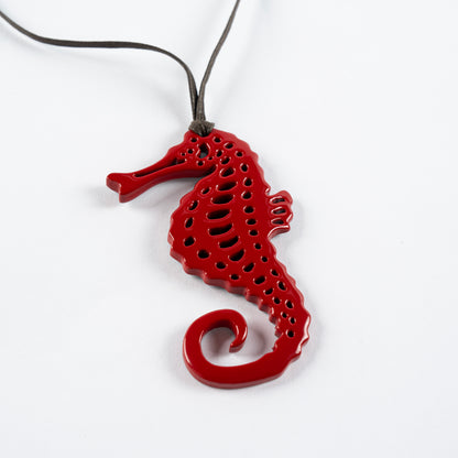 The Ocean Legacy Seahorse Duo | 2-in-1 Bag Charm & Personalized Necklace