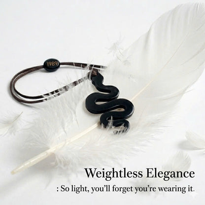 The Serpent Legend: Custom Engraved Horn Jewelry Set
