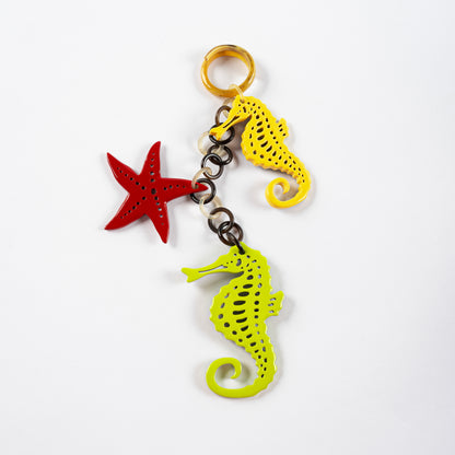 Unique Keychain Horn Bag Charm