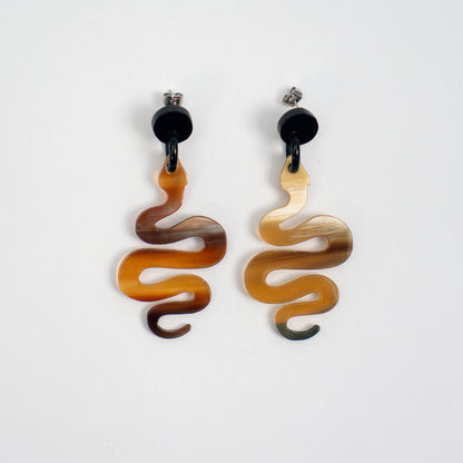 The Serpent Legend: Custom Engraved Horn Jewelry Set