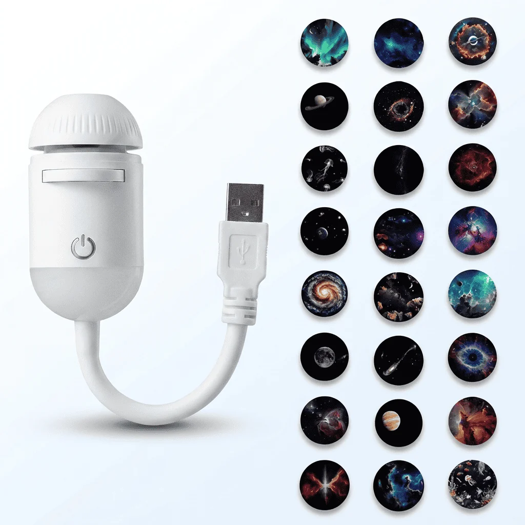CuratoSpace™ 2-in-1 Galaxy Projector