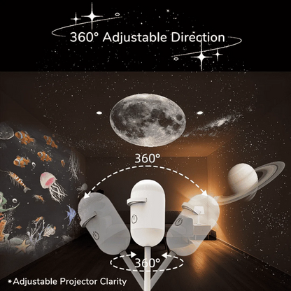 CuratoSpace™ 2-in-1 Galaxy Projector