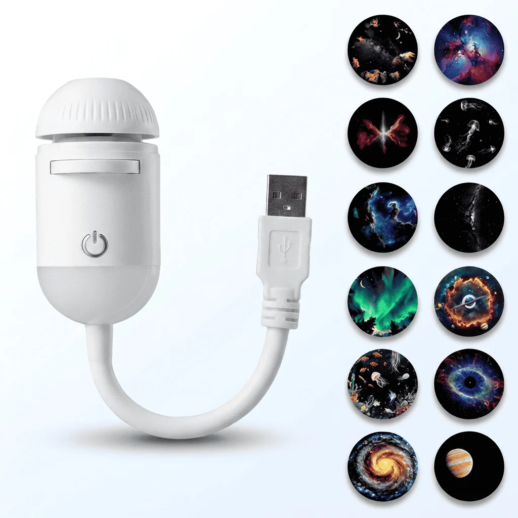 CuratoSpace™ 2-in-1 Galaxy Projector