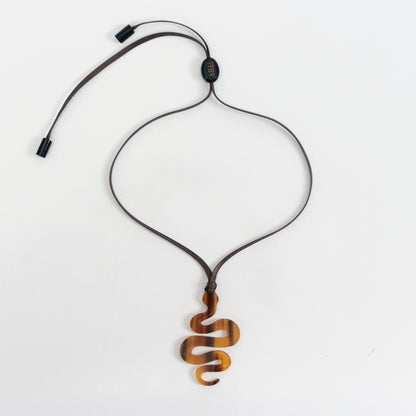 The Serpent Legend: Custom Engraved Horn Jewelry Set
