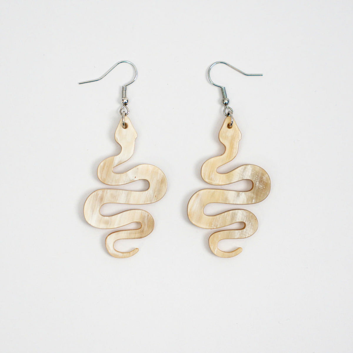 The Serpent Legend: Custom Engraved Horn Jewelry Set